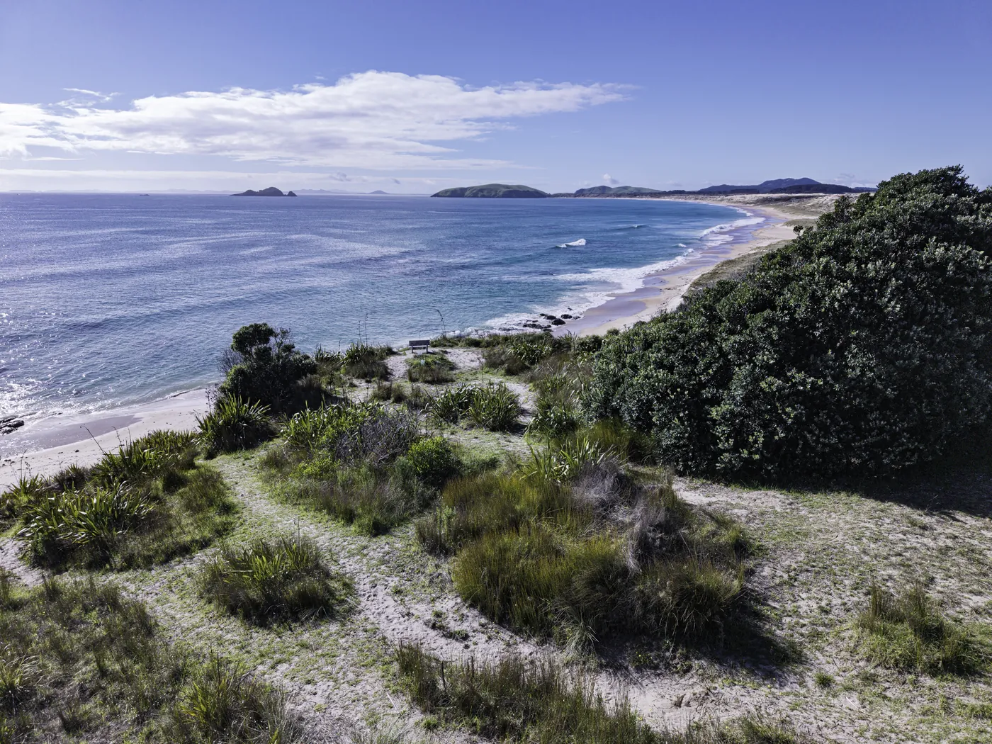 Coastline at 368 Henderson Bay Road, Pukenui, from the air