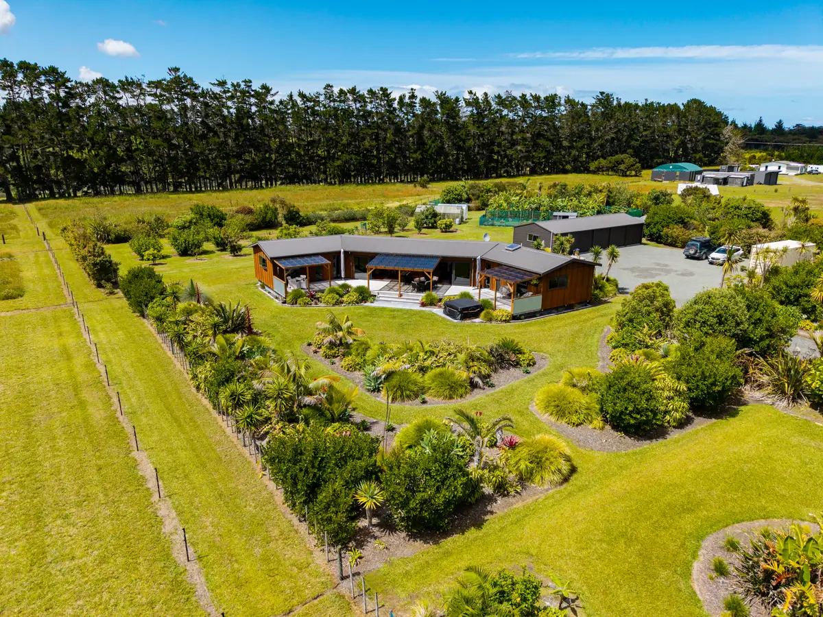 Aerial view of a Far North lifestyle property