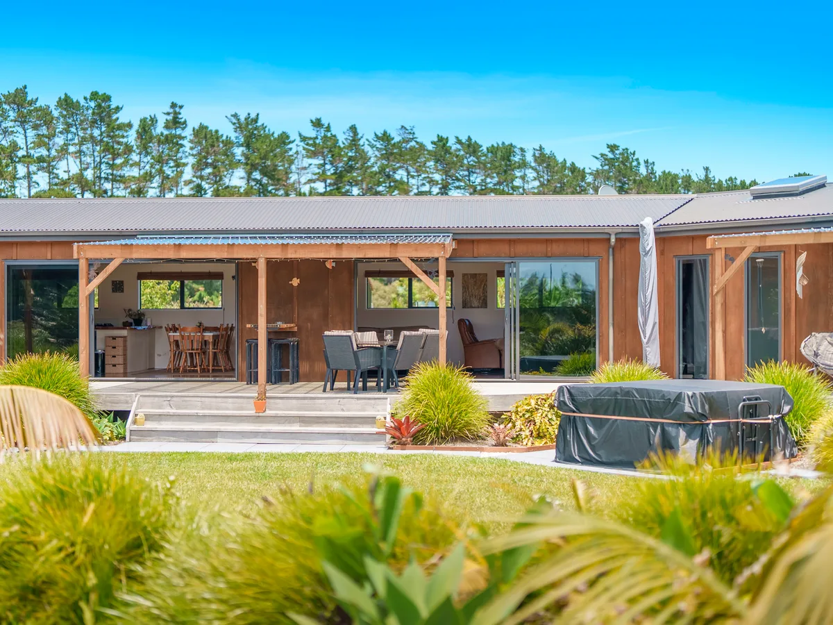 Exterior and grounds of a Far North property